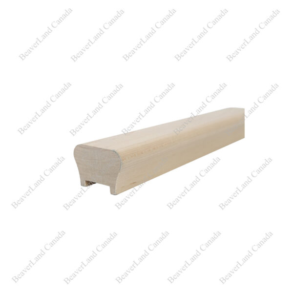 H201 HG 1 5/16''*2 5/8'' 1 1/4'' Grooved Handrail Maple