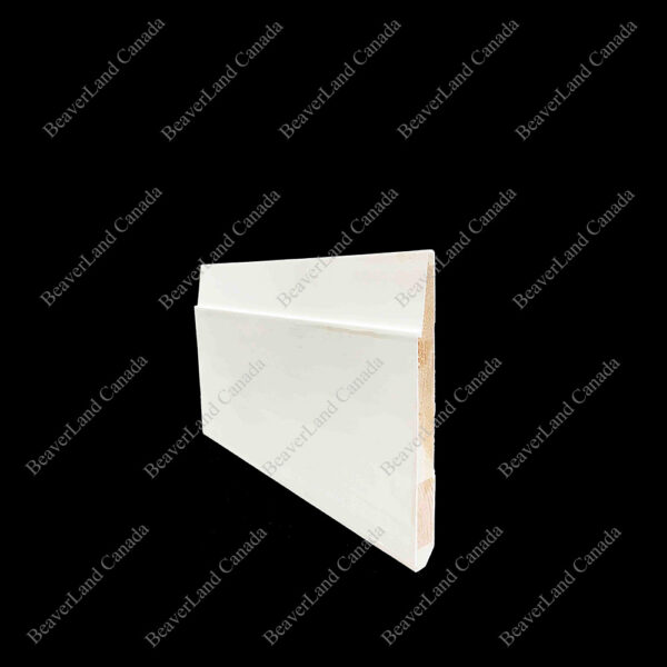 BB102 Step Bevel Baseboard Primed White 7-1/4''*1/2'', Available in 8ft,10ft,12ft - Image 3