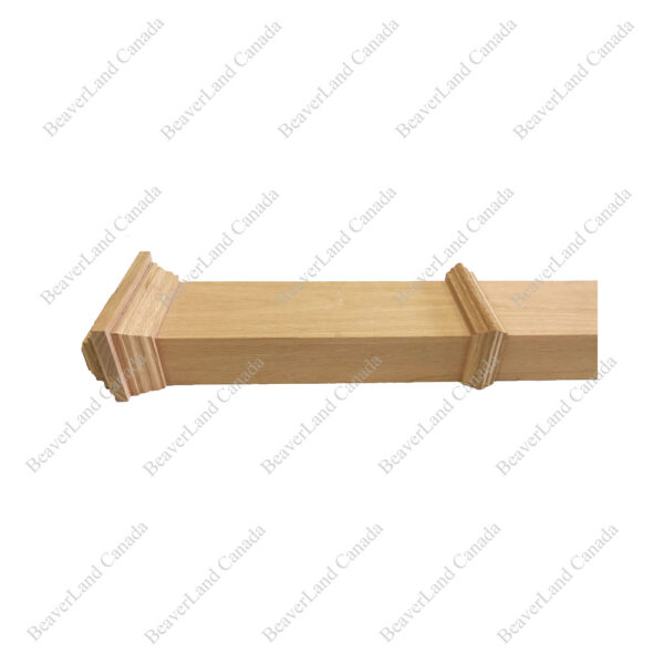 HPF100 F0 Plain 3 1/2”*48” Half Post Red Oak - Image 2