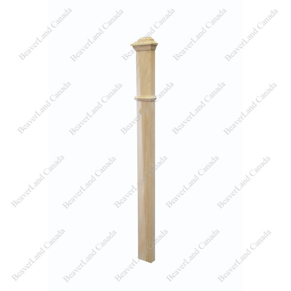 HPF100 F0 Plain 3 1/2”*48” Half Post Red Oak