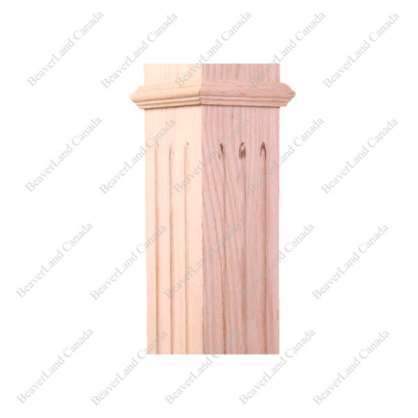 PF101 F1 Fluted 3'', 3-1/2'', 4'', 4-3/4'' Red Oak - Image 2