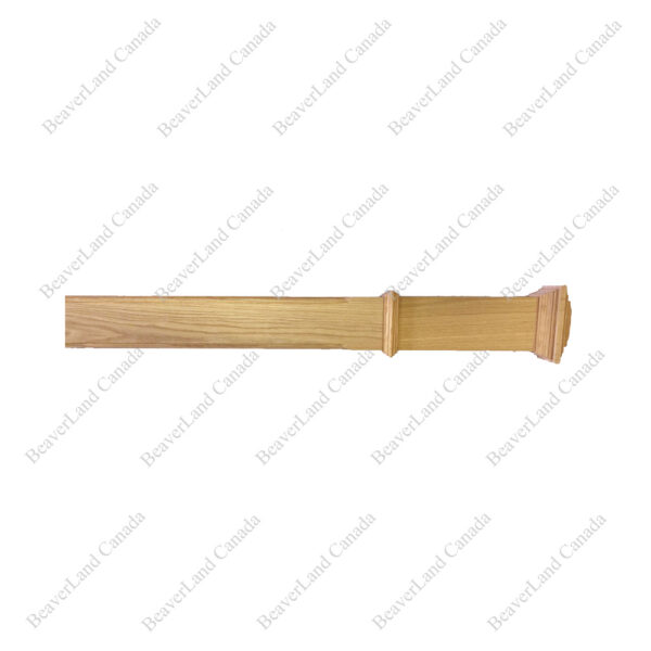 HPF102 F2 Chamfer 3 1/2”*48” Half Post Red Oak - Image 2