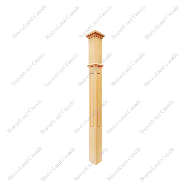 PF107 F7 Fluted 3'', 3-1/2'',4'' Red Oak - Image 2