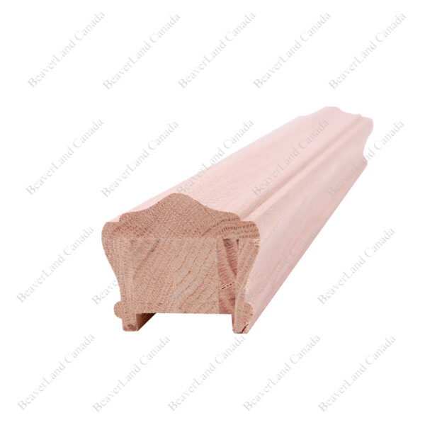 H101 HA 2 1/2”*2 7/8” 1 3/4'' Grooved Handrail Red Oak - Image 2