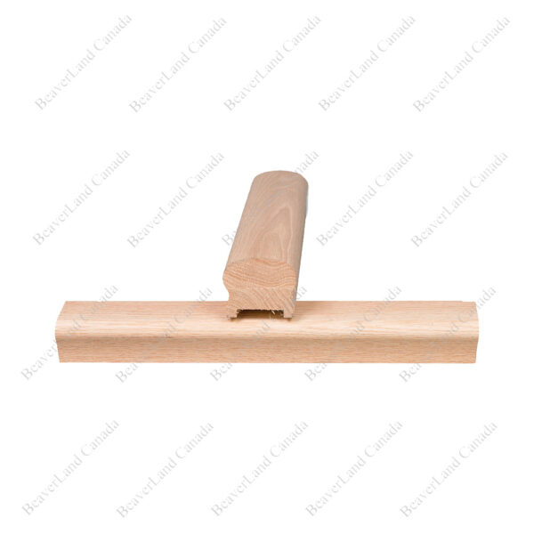 H101 HD 2 3/4”*2 5/16” 1 3/4'' Grooved Handrail Red Oak - Image 2