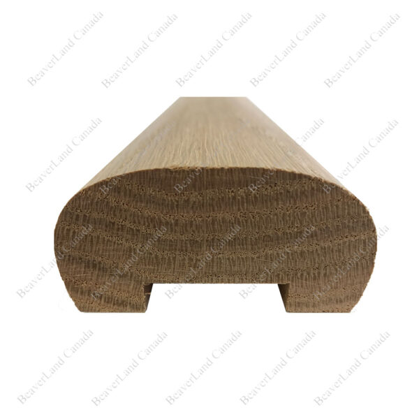 H101 HF 2 5/8''*1 5/16 1 1/4'' Grooved Handrail Red Oak - Image 4