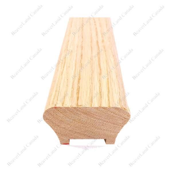 H101 HG 1 25/32''*2 1/2 1 1/4'' Grooved Handrail Red Oak - Image 3