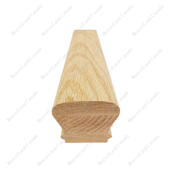 H101 HK 2 3/8''*2 1/8'' Flat Handrail Red Oak - Image 3