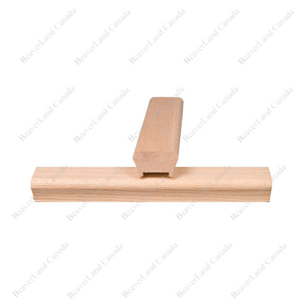 H101 HR 3''*1 25/32 1 3/4'' Grooved Handrail Red Oak - Image 3