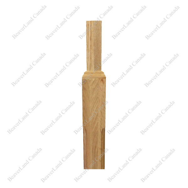 NF102 F2 Pin-Top Newel Post Chamfer 2 3/4''*2 3/4''*44'' Red Oak - Image 2