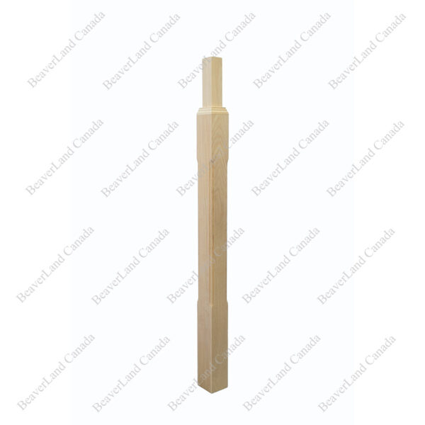 NF102 F2 Pin-Top Newel Post Chamfer 2 3/4''*2 3/4''*44'' Red Oak