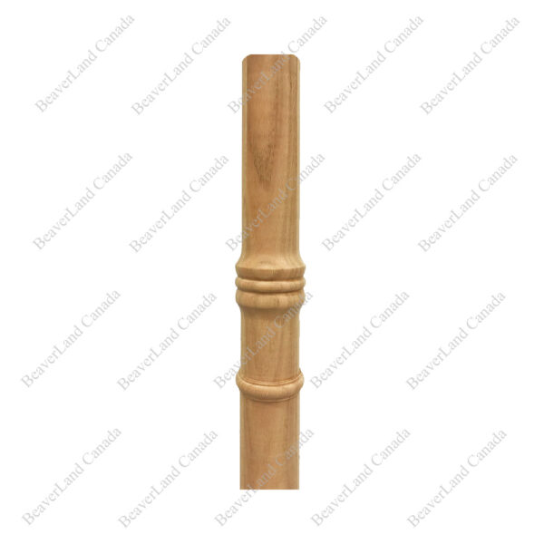 NR101 S1 Pin-Top Newel Post Colonial 3 1/2''*3 1/2''*44'' Red Oak - Image 2