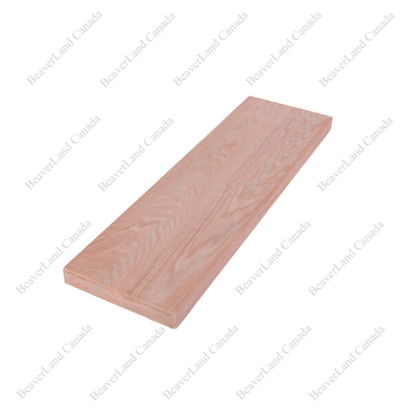 Special Order Open Riser 48''*12''*1 3/4'' Front Beveled 1/4'' Red Oak - Image 3