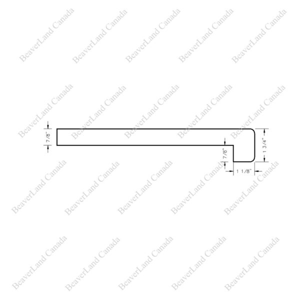 Special Order Landing 36''*36''*7/8'' Square Edge with Return Red Oak - Image 2