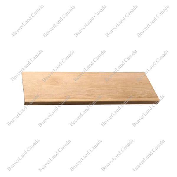 STE301 36'', 42'' Square Edge Treads with Front Return, Close on Both Side White Oak