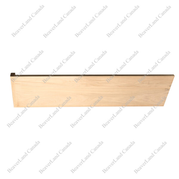 STE301 42'', 48'' Square Edge Treads with Front Return, Open on Left Side White Oak