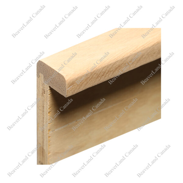 STE301 42'', 48'' Square Edge Treads with Front Return, Open on Right Side White Oak - Image 2