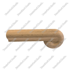 H HB-31 Straight Ending Cap Red Oak