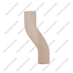 H HD-22 S Shape 3'' Left Red Oak