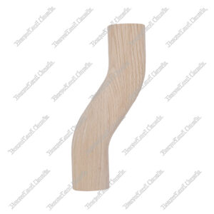 H HD-22 S Shape 3'' Right Red Oak