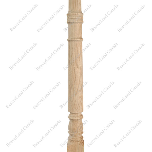 NR101 S1 Pin-Top Newel Post Colonial 2-3/4''*2-3/4''*44'' Red Oak - Image 3