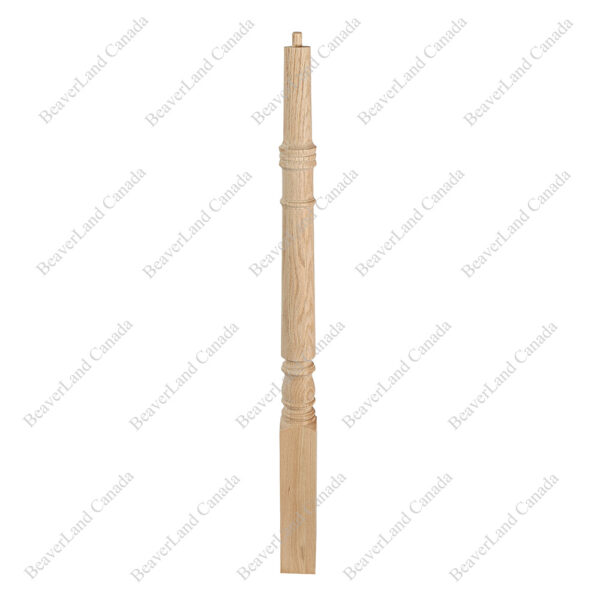 NR101 S1 Pin-Top Newel Post Colonial 2-3/4''*2-3/4''*44'' Red Oak