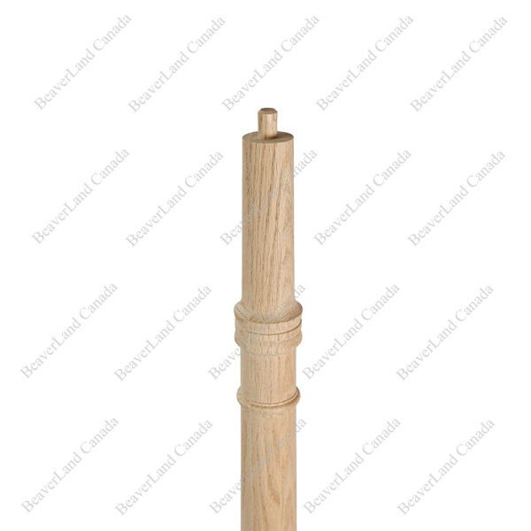 NR101 S1 Pin-Top Newel Post Colonial 2-3/4''*2-3/4''*44'' Red Oak - Image 2