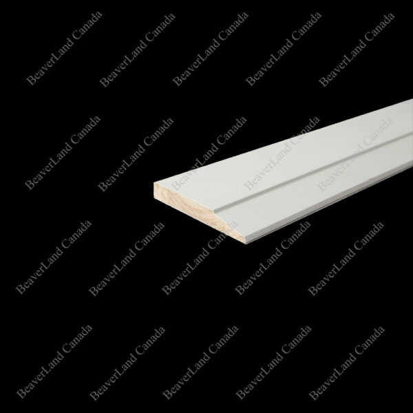 DC102 Step Bevel Door Casing Primed White 3 1/2''*1/2'', available in 7ft,8ft,12ft