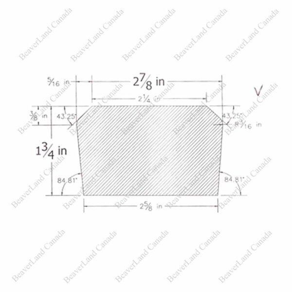 H101 HT 2 7/8''*1 3/4'' Flat Handrail Red Oak - Image 3