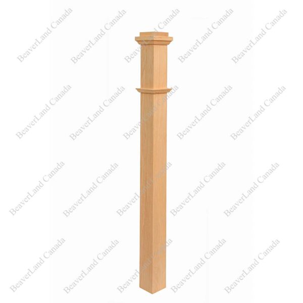 PM102 BN3-52P Plain 3 1/2''*3 1/2''*52” Red Oak