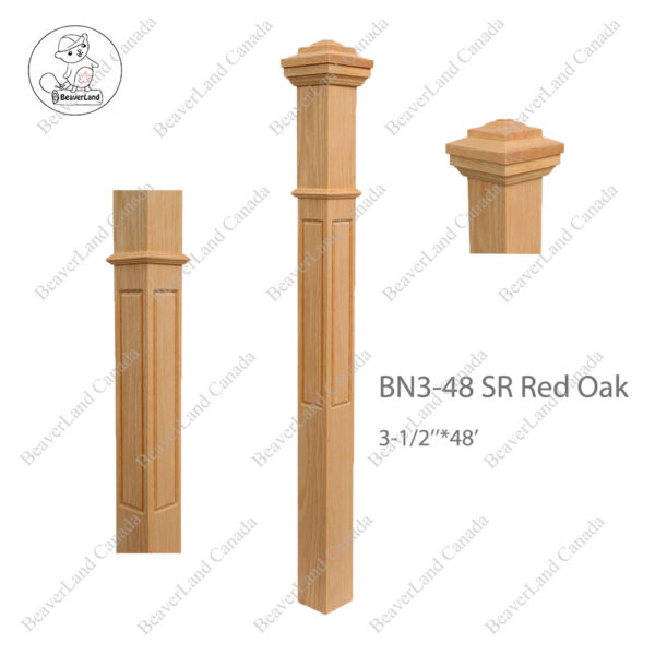 PM102 BN3-48SR 3 1/2''*3 1/2''*48” Red Oak - Image 6