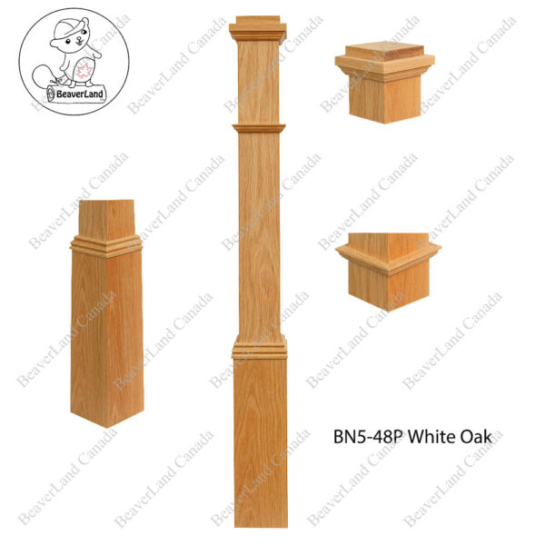 PM302 BN5-48P 5''*5''*48” White Oak - Image 5