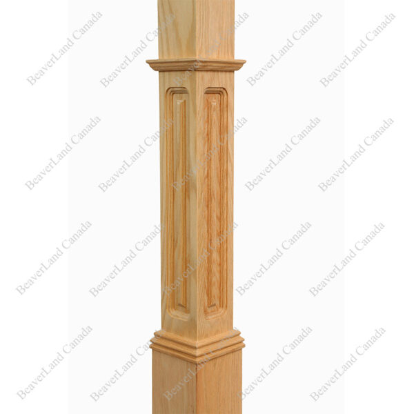 PM102 BN5-48SR Pyramid Cap 5''*5''*48” Red Oak - Image 3