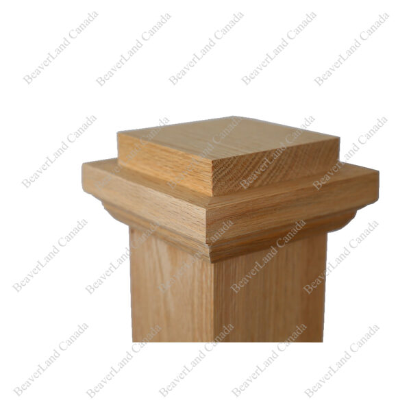 PC104 Post Cap BN5 Series 3 1/2” Red Oak - Image 4