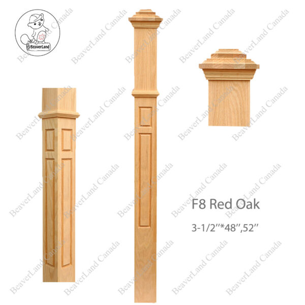 PF108 F8 Fluted 3'', 3-1/2'' Red Oak - Image 10