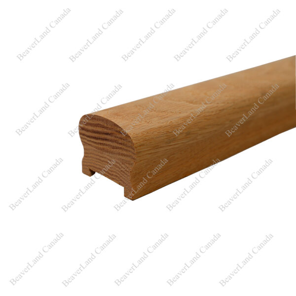 H101 HD 2 3/4”*2 5/16” 1 3/4'' Grooved Handrail Red Oak