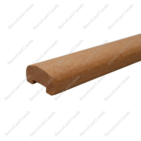 H101 HF 2 5/8''*1 5/16 1 1/4'' Grooved Handrail Red Oak