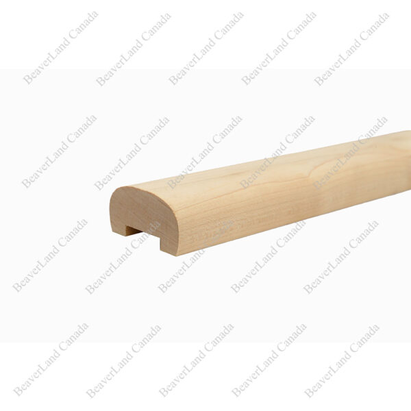 H201 HF 2 5/8''*1 5/16'' 1 1/4'' Grooved Handrail Maple