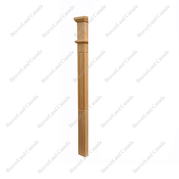 HPM103 F1267 Plain 3 1/2”*48” Half Post Red Oak