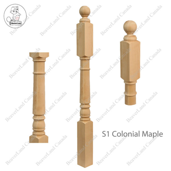 PR201 S1 Classic Colonial 3 1/2”*3 1/2”*48” Maple - Image 2