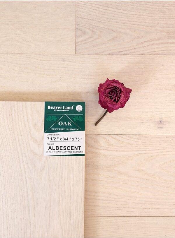 Oak Engineered Flooring-Albescent 7-1/2''*3/4'' 20.02sqft/box - Image 5