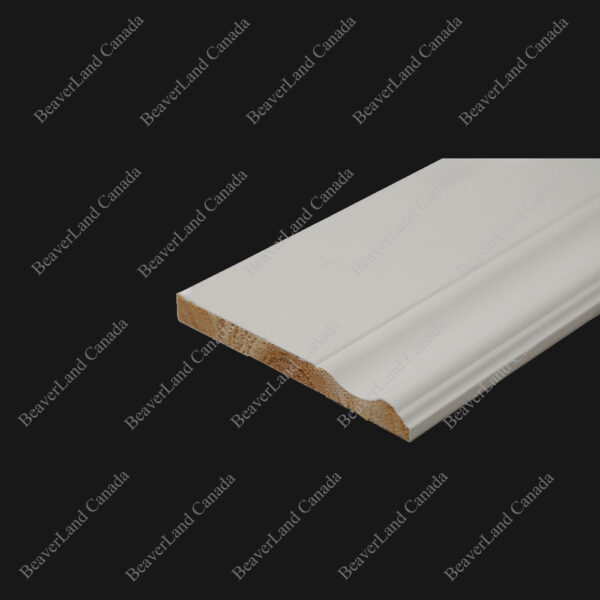 BB101 Colonial Baseboard Primed White 4''*1/2'', Available in 8ft,10ft,12ft