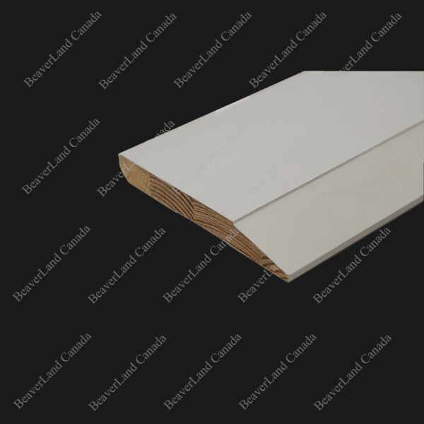 BB102 Step-Beveled Baseboard Primed White 5-1/2''*11/16'', Available in 8ft,10ft,12ft