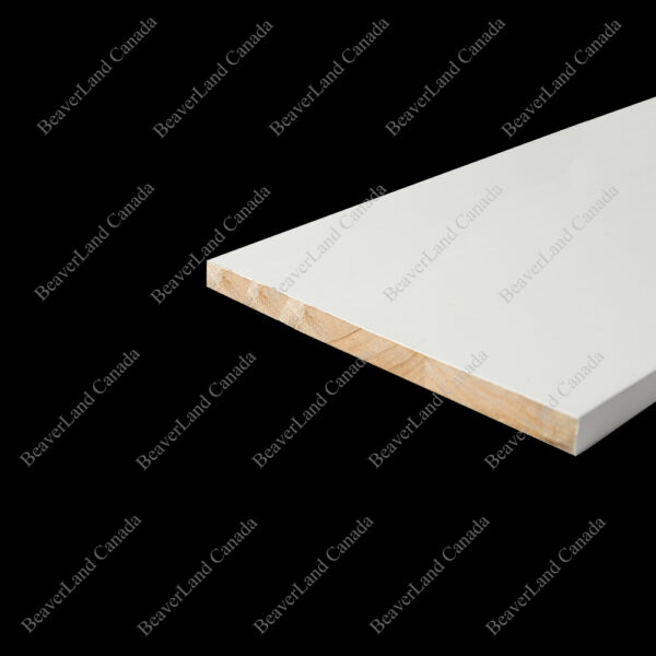 BB103 Flat Baseboard Primed White 7-1/4''*1/2''*12ft