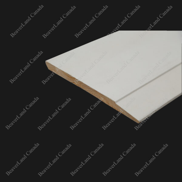 BB102 Step Bevel Baseboard Primed White 7-1/4''*1/2'', Available in 8ft,10ft,12ft