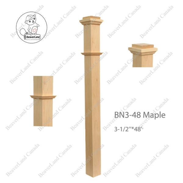 PM202 BN3-48P Plain 3 1/2”*3 1/2”*48” Maple - Image 5