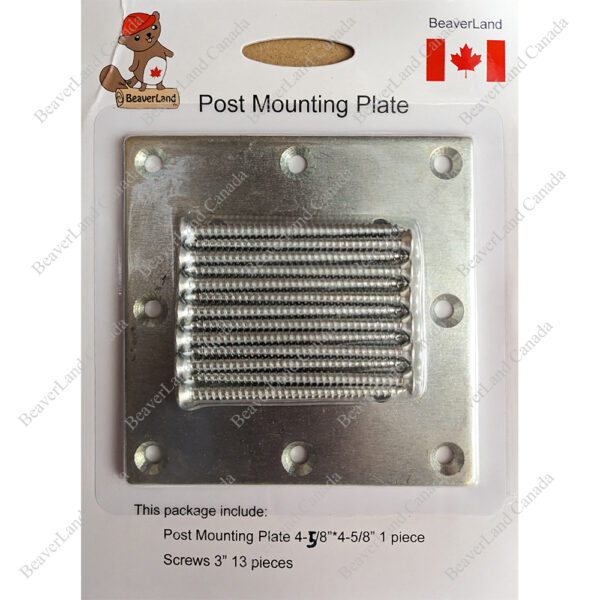 ACC1001 Posts Mounting Plate, fit 3-1/2''