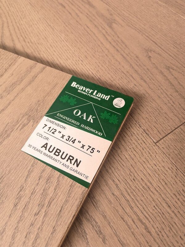 Oak Engineered Flooring-Auburn 7-1/2''*3/4'' 20.02sqft/box - Image 2