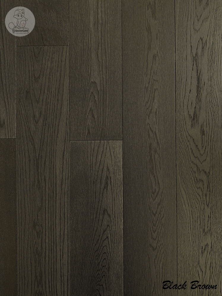 Oak Engineered Flooring-Black brown 6-1/2''*3/4'' 26.86sqft/box - Image 4