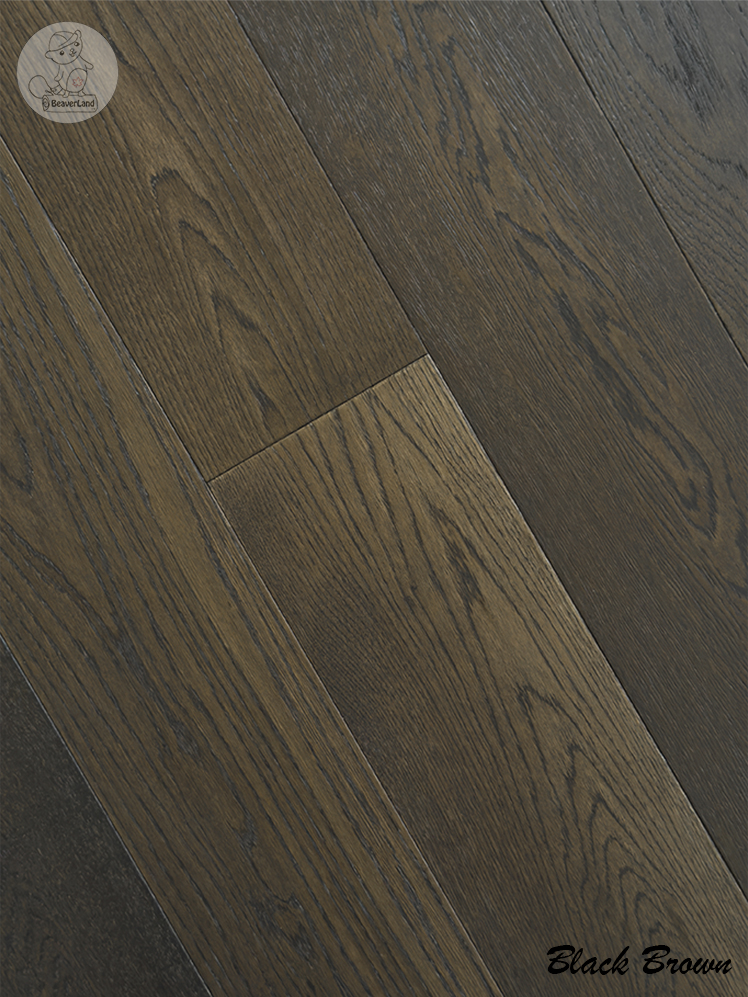 Oak Engineered Flooring-Black brown 6-1/2''*3/4'' 26.86sqft/box - Image 2